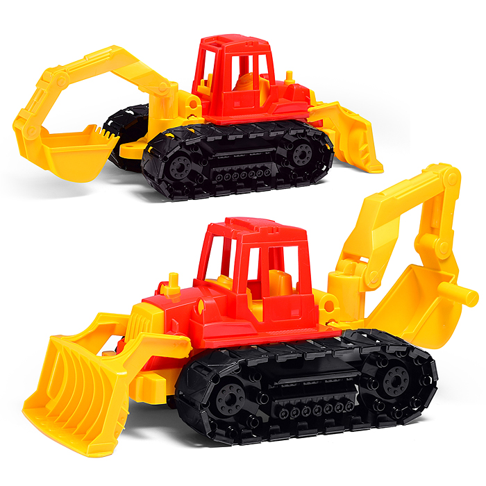 Трактор "Байкал" с грейдером и ковшом Трактор "Байкал" с грейдером и ковшом