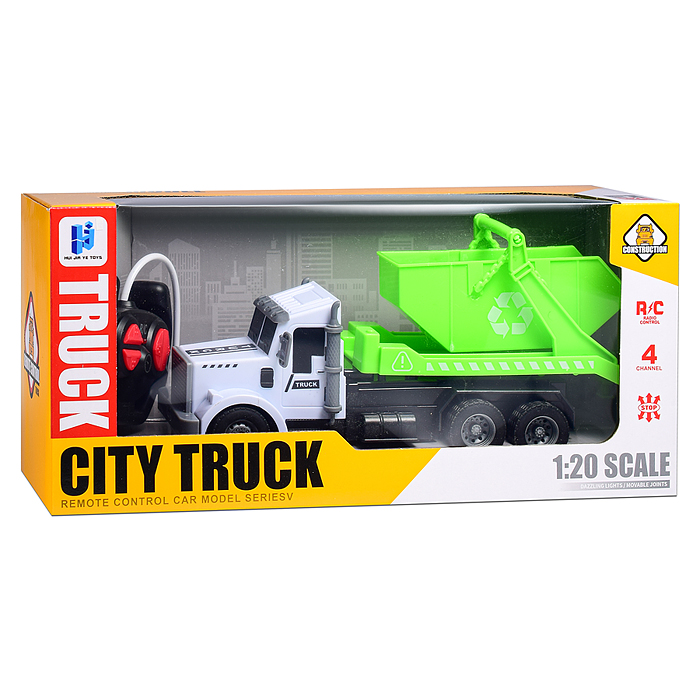 Машина 998-91Y "Мусоровоз" р/у, 27 MHz, в коробке