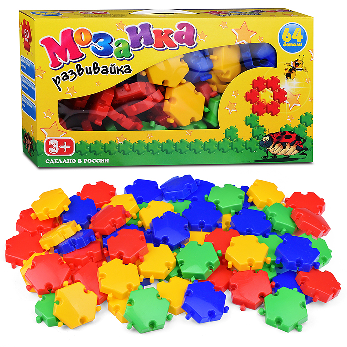 Мозаика-развивайка (64 дет.)