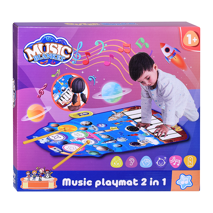 Коврик развивающий YYD-05 "Музыкальное детство-2" в коробке