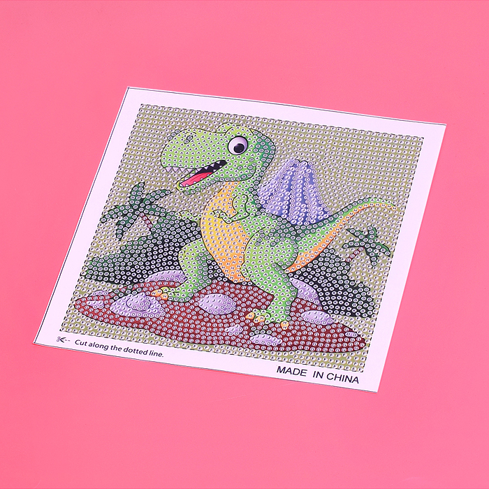 Мозаика алмазная A5501E "Динозаврик" в коробке