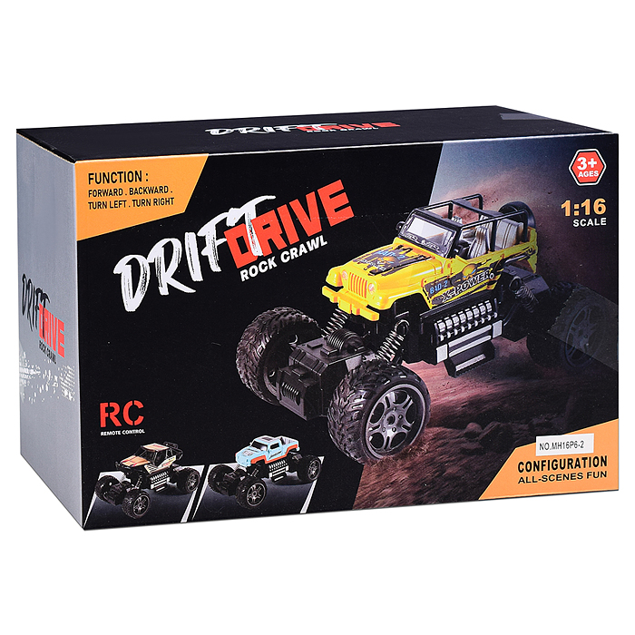 Машина MH16P6-2 "Турбо-зверь" р/у, 27 MHz, в коробке