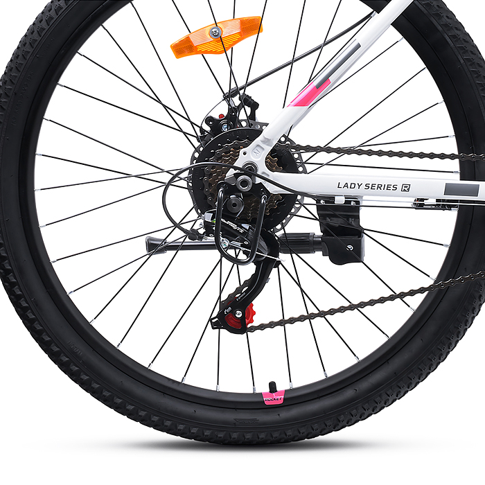 Фото к товару Велосипед 26" Rocket lady Alloy 26, цвет белый, размер 17" Велосипед 26" Rocket lady Alloy 26, цвет белый, размер 17"