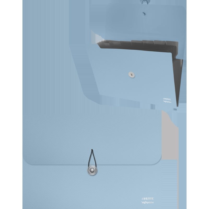 Папка с резинкой с 8-ю отделениями "SigNature" A4 (330x260x10 мм) 600 мкм. сумеречно синяя