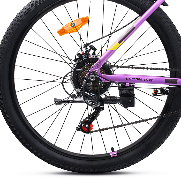 Фото к товару Велосипед 26" Rocket lady Alloy 26, цвет лиловый, размер 17" Велосипед 26" Rocket lady Alloy 26, цвет лиловый, размер 17"