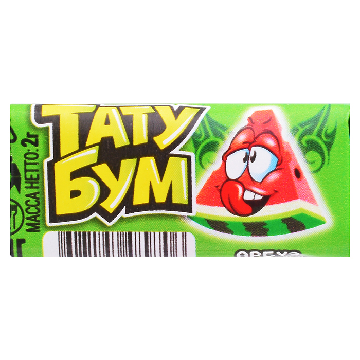 Жевательная резинка с татуировкой "Тату Бум" ассорти 2гр*200шт