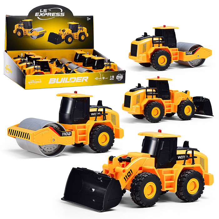 Машина WY1101-6 "Строительный город" 1:32 (свет, звук) в коробке