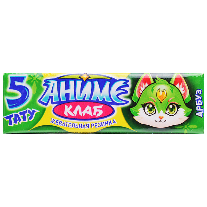 Жевательная резинка в пластинках с татуировками "Аниме Клаб" ассорти 12,5гр*20шт