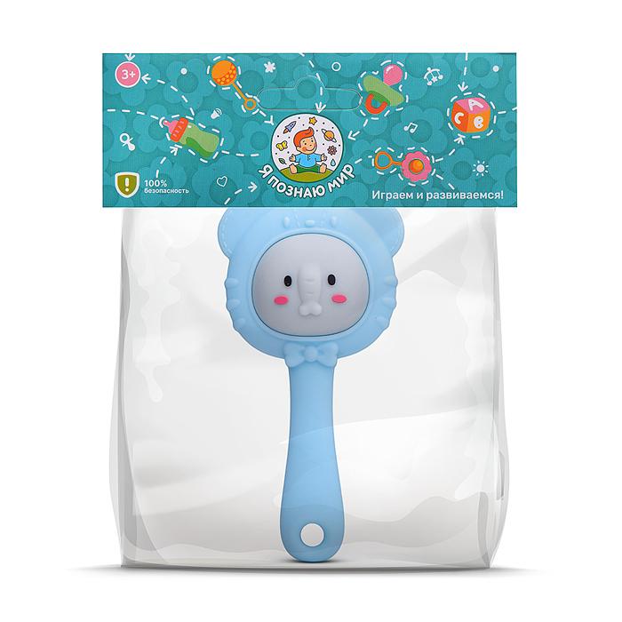 Грызунок Y0202 "Веселые зверята" в пакете