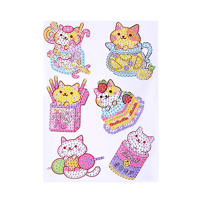 Мозаика алмазная A5503-4 "Веселая киска" в коробке