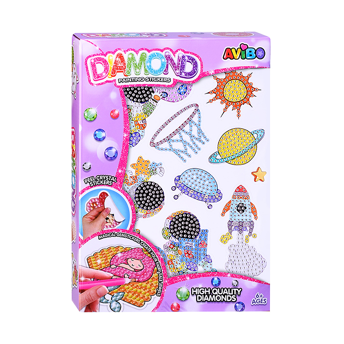 Мозаика алмазная A5503-5 "Космические приключения" в коробке