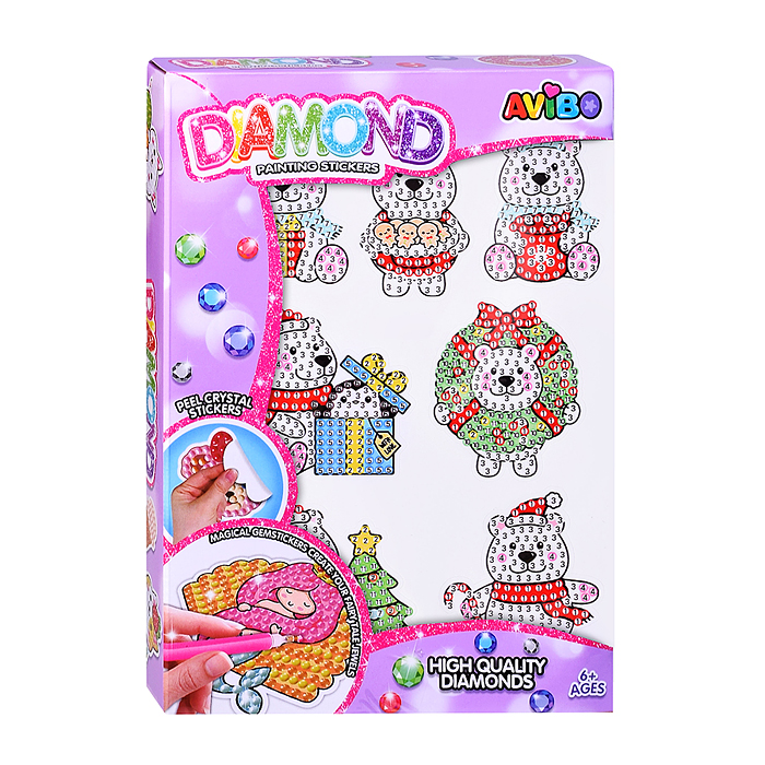 Мозаика алмазная A5503-2 "Северные мишки" в  коробке