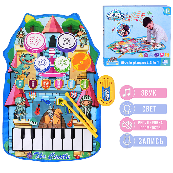 Коврик развивающий YYD-04 "Развивайся с песенками" в коробке Коврик развивающий YYD-04 "Развивайся с песенками" в коробке