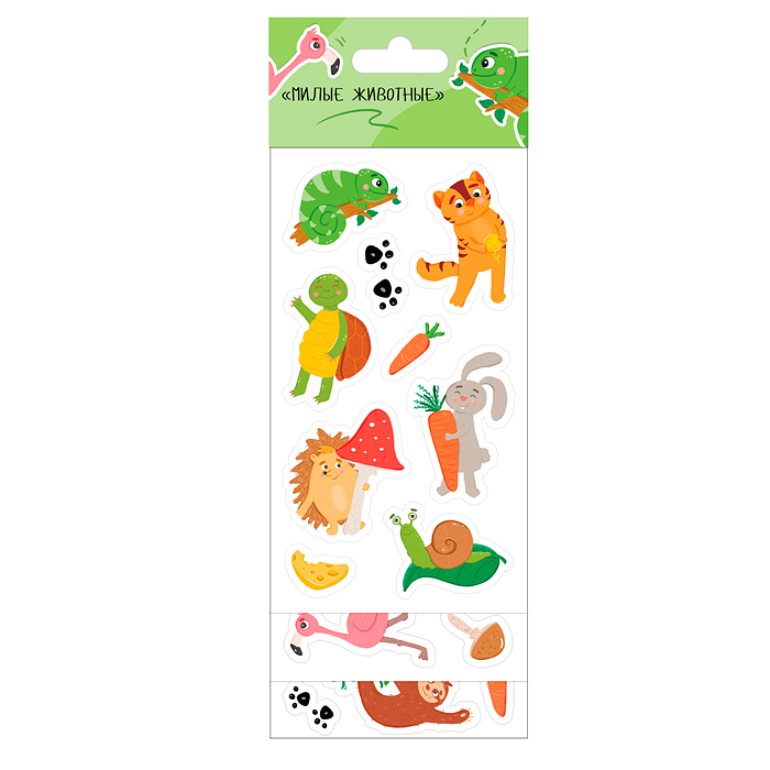 Набор наклеек. Милые животные