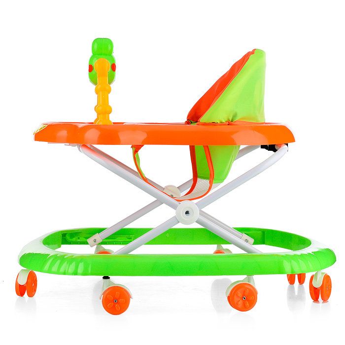 Ходунки 903-W-3 "Лягушонок" (зеленый-оранжевый) в пакете