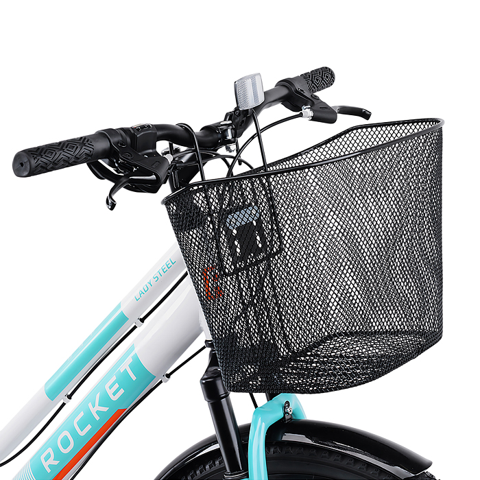 Фото к товару Велосипед 26" Rocket lady Steel 26, цвет белый/бирюзовый, размер 17" Велосипед 26" Rocket lady Steel 26, цвет белый/бирюзовый, размер 17"