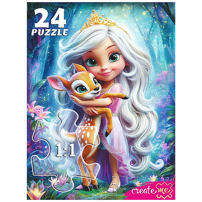 Макси-пазлы 24 "Принцесса и олененок"