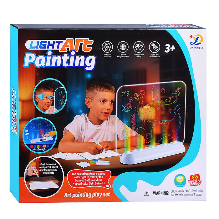 Доска для рисования 665 "Волшебство света" в коробке