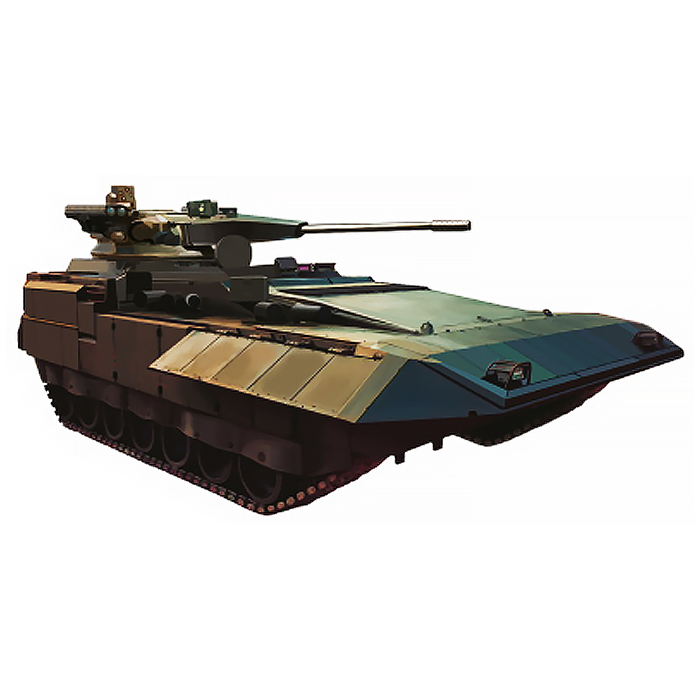 Вырубная фигурка "Военная техника. Т-15 Армата" (двухсторонняя)