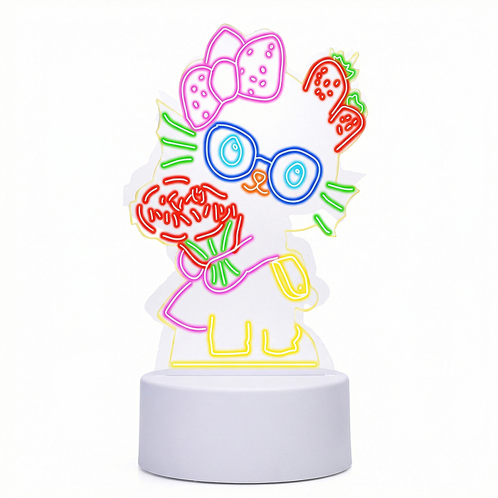 Набор для творчества  8N50-25 "Доска для рисования-светильник Кошечка" в коробке