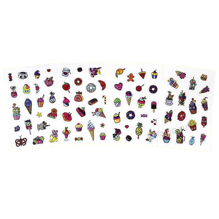 Набор наклеек "Забавные липучки" Милашки-мордашки