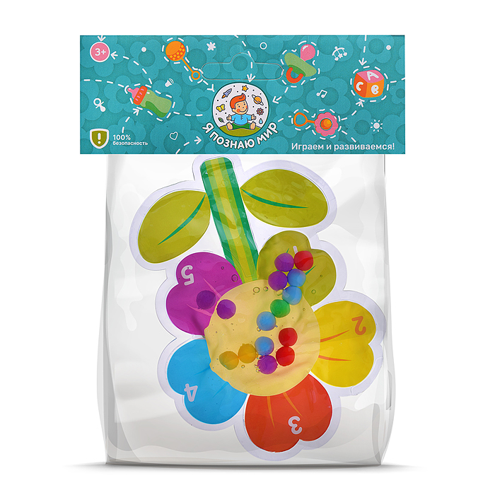 Игрушка развивающая Y0213-6 "Цветочек" в пакете