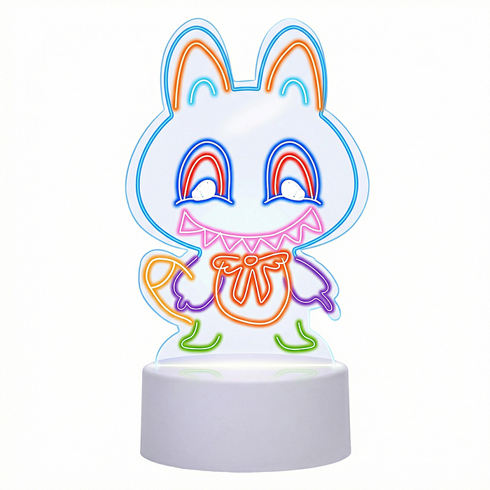 Набор для творчества  8N50-21 "Доска для рисования-светильник Зверек" в коробке