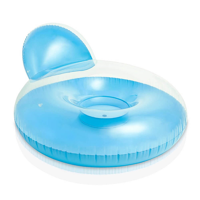 Шезлонг «Замороженный Неон» с подушкой, 137х122 см, МИКС 58889EU INTEX