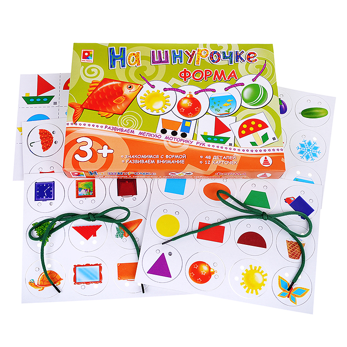 Настольная игра "Форма" игры на шнурочке Настольная игра "Форма" игры на шнурочке
