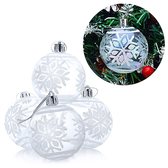 Набор шаров S0148 "Хрустальная мечта" (6см) в коробке в пакете