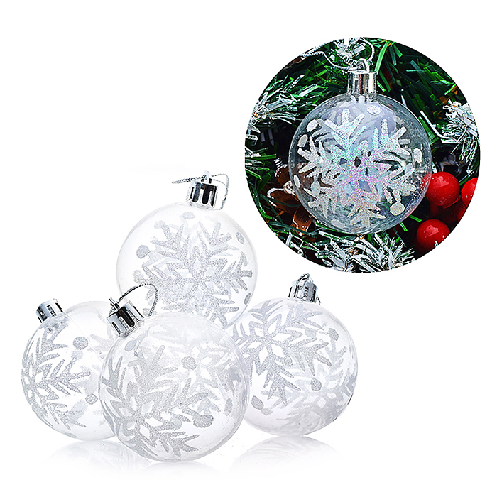 Набор шаров S0147 "Отблески Рождества" (6см)  в пакете