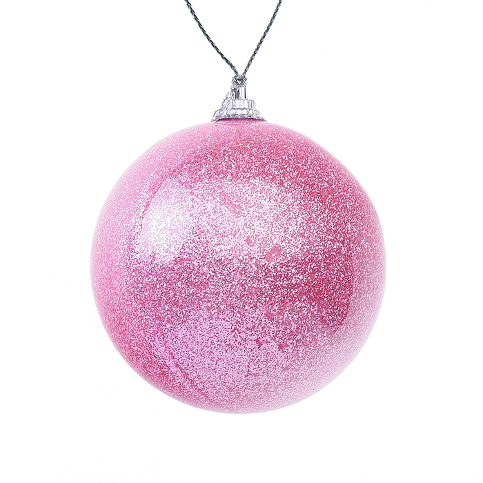 Набор елочных шаров S1801 (6см*6шт) розовый в пакете