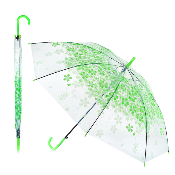 Зонт детский 00-1305 "Красивые цветы" (54см.) салатовый
