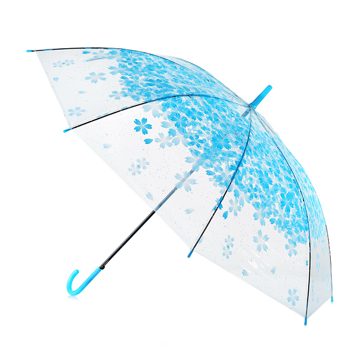Зонт детский 00-1307 "Красивые цветы" (54см.) голубой
