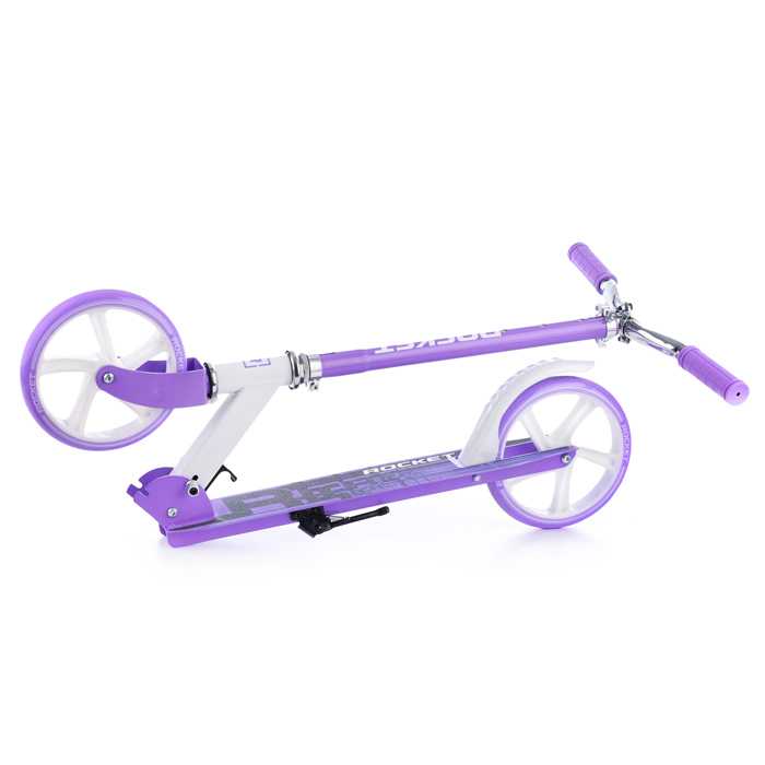 Самокат 2-х колесный ROCKET,колеса PU/ 200 мм,ABEC 7, сиреневый
