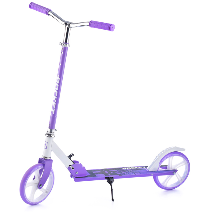 Самокат 2-х колесный ROCKET,колеса PU/ 200 мм,ABEC 7, сиреневый