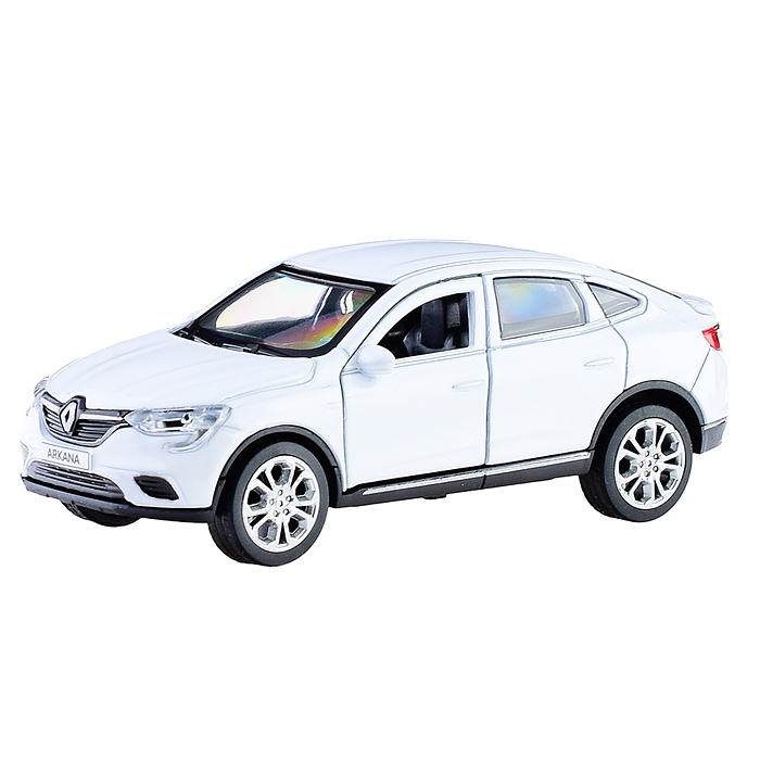Фото к товару Машина металл Renault arkana 12 см, (откр дв, багаж, белый) инерц, в коробке Машина металл Renault arkana 12 см, (откр дв, багаж, белый) инерц, в коробке