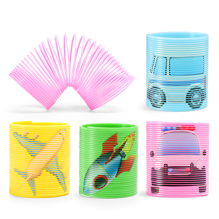 Игрушка-пружинка D45-26R "Транспорт" в пакете Игрушка-пружинка D45-26R "Транспорт" в пакете