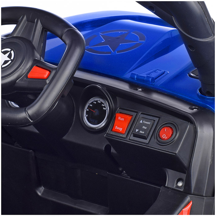Электромобиль U023460Y "Рустик" на аккумуляторе, с р/у управлением, в коробке (синий)
