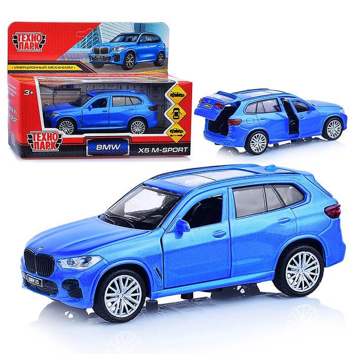 Машина металл. BMW X5 M-sport 12 см. (открыв. двери, багаж, синяя) в коробке Машина металл. BMW X5 M-sport 12 см. (открыв. двери, багаж, синяя) в коробке