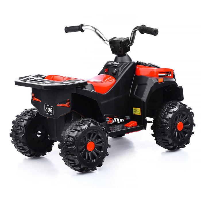 Квадроцикл U023389Y "Guadrokids" на аккумуляторе, одноместный (красный)