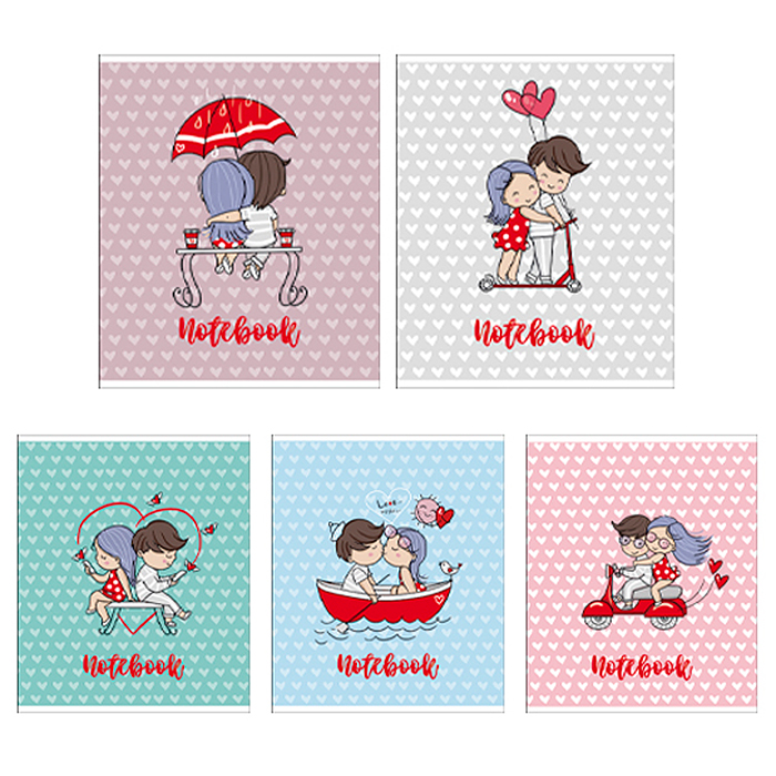 Тетрадь 48л. клетка "Это любовь" А5 Премиум 4+4+Твин лак+Конгрев