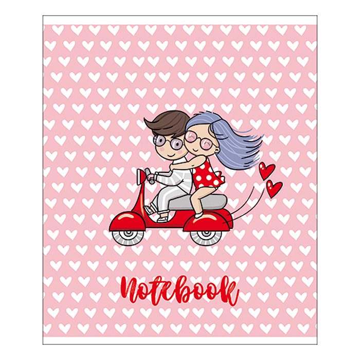 Тетрадь 48л. клетка "Это любовь" А5 Премиум 4+4+Твин лак+Конгрев