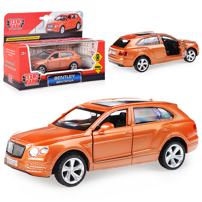 Машина металл Bentley Bentayga 1:45, (открыв. двери) инерц., в коробке Машина металл Bentley Bentayga 1:45, (открыв. двери) инерц., в коробке