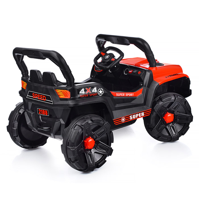 Электромобиль U023460Y "Рустик" на аккумуляторе, с р/у управлением, в коробке (красный)