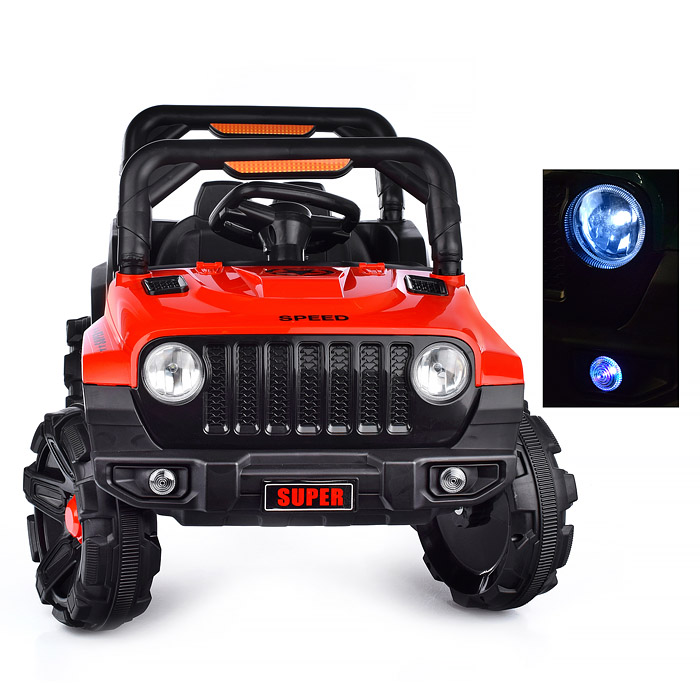 Электромобиль U023460Y "Рустик" на аккумуляторе, с р/у управлением, в коробке (красный)