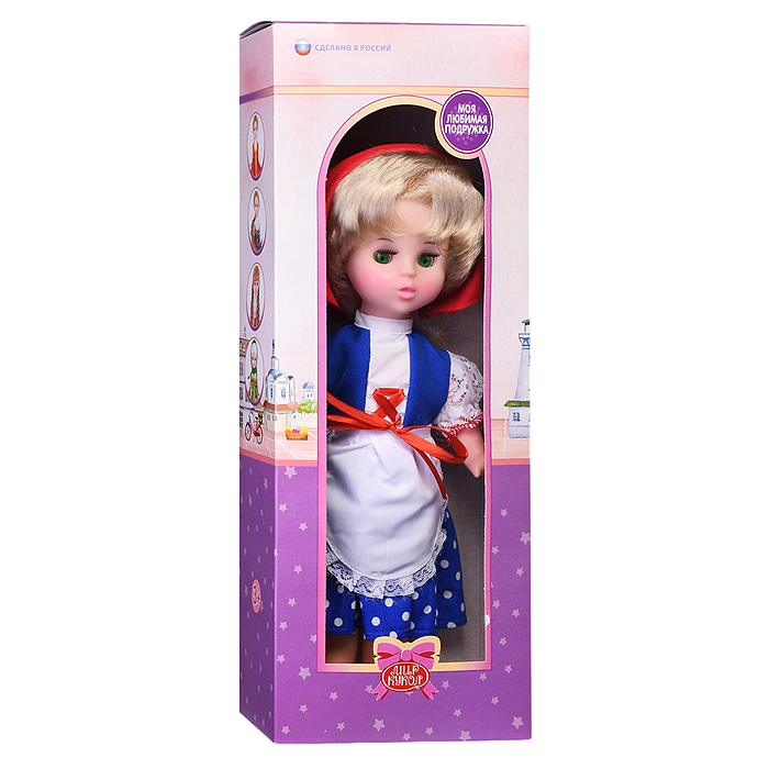 Кукла Красная шапочка 35 см., в коробке
