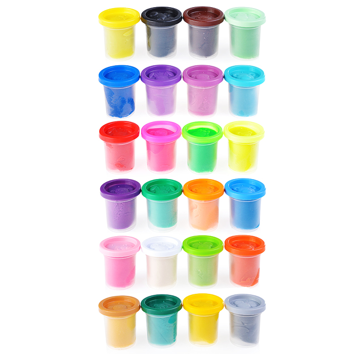 Набор для детской лепки "Тесто-пластилин 24 баночки"