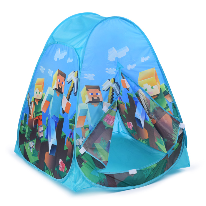 Палатка детская игровая "Майнкрафт" 81х90х81см, в сумке 