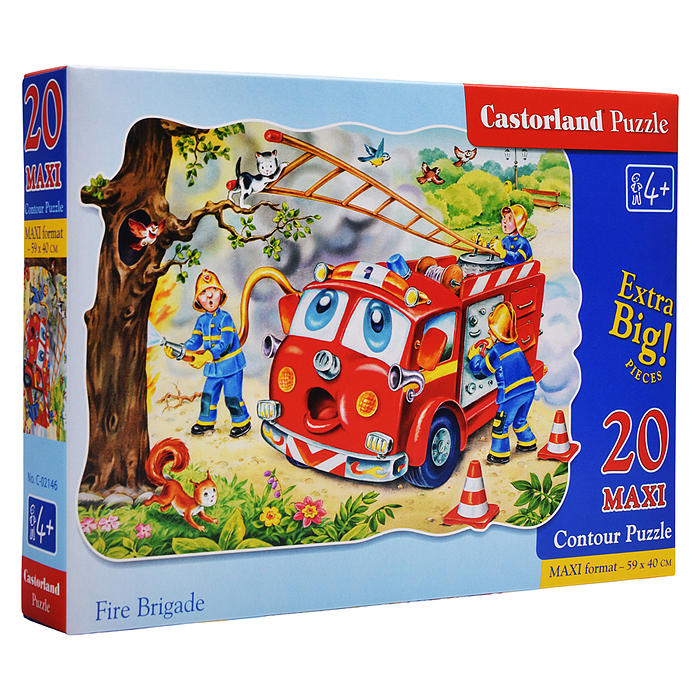 Пазлы 20 MAXI "Пожарная машина" 